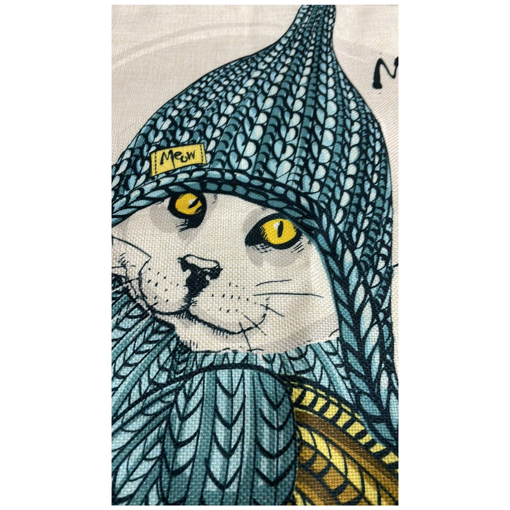 New Emvency Cat In Winter Hat‎ Pillow Cover - Picture 2 of 5